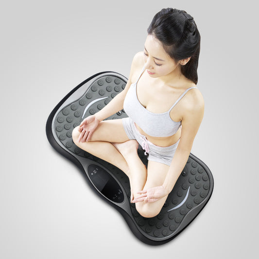 Vibration Shaping Fitness Platform with Resistance Bands & Remote