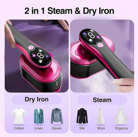 2-in-1 Handheld Garment Steamer & Iron