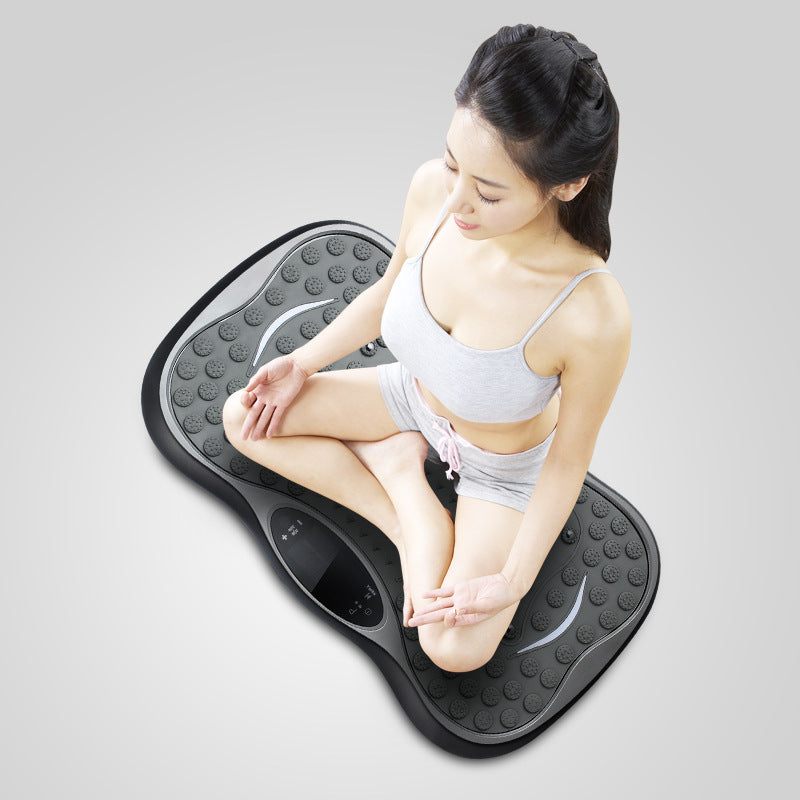Vibration Shaping Fitness Platform with Resistance Bands & Remote