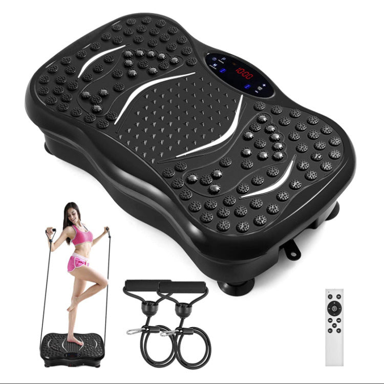Vibration Shaping Fitness Platform with Resistance Bands & Remote