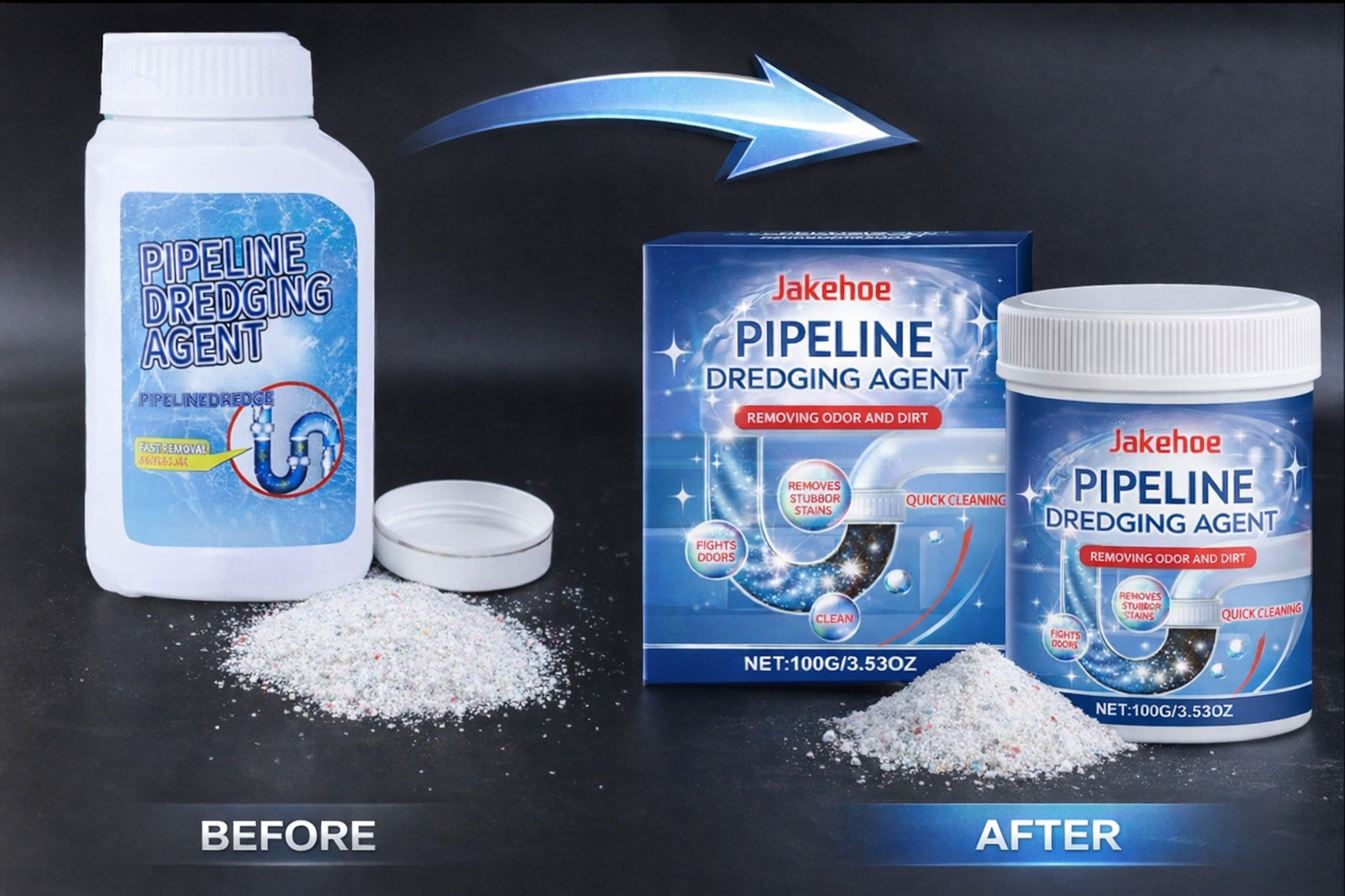 Powerful Pipeline Dredging Agent (Packaging updated. Formula unchanged)