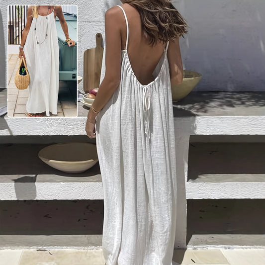Backless Spaghetti Dress