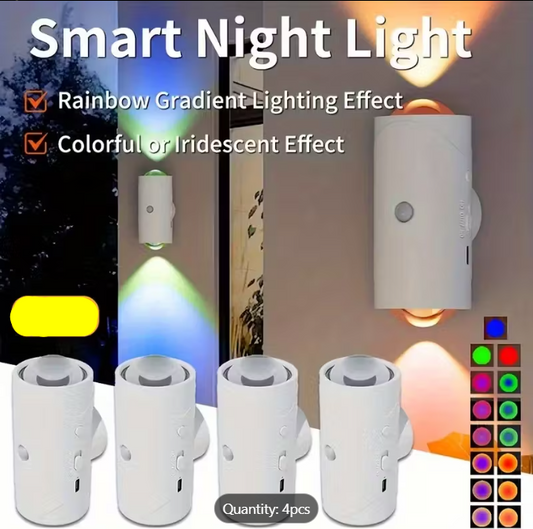 Smart Rechargeable RGB Motion Sensor Light