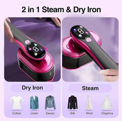 2-in-1 Handheld Garment Steamer & Iron