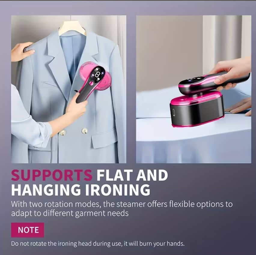 2-in-1 Handheld Garment Steamer & Iron