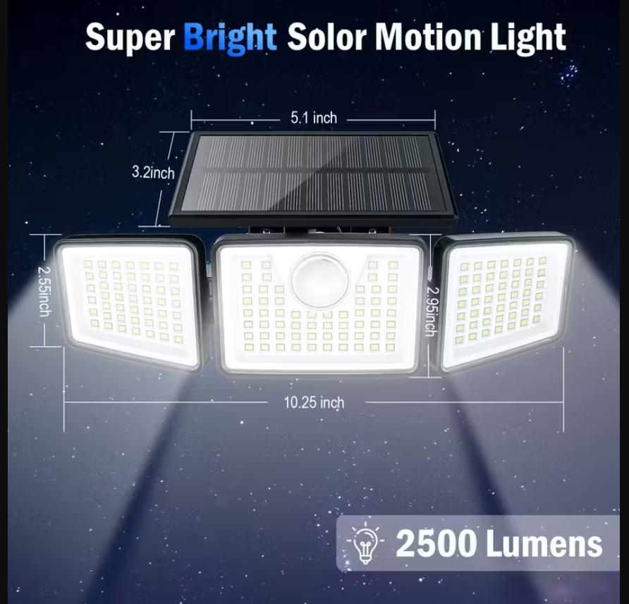 Outdoor Solar Motion Sensor Wall Lamp