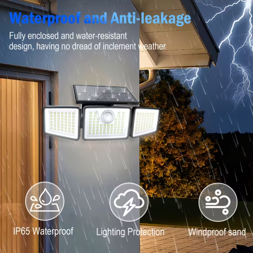 Outdoor Solar Motion Sensor Wall Lamp